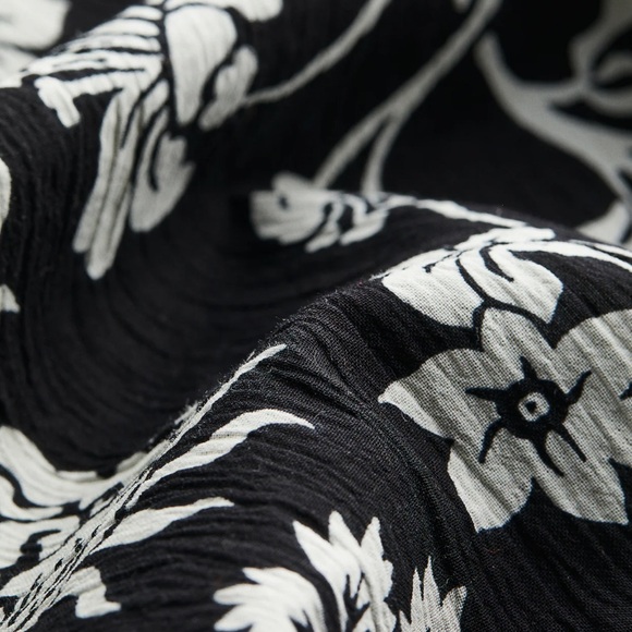 Midi Length Crinkle Cotton Dress size L - Picture 2 of 9